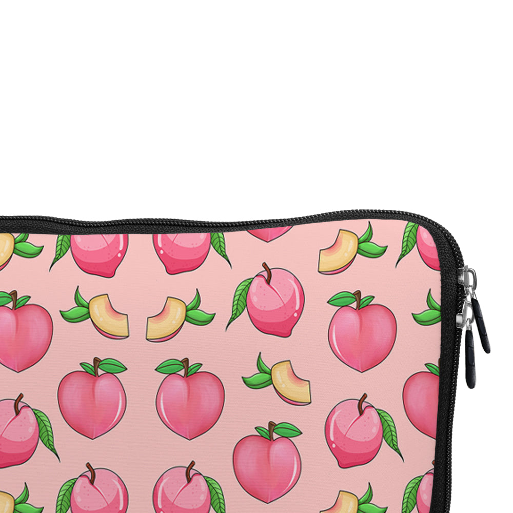 Honey Peach Fruit Pink Laptop Sleeve Protective Cover