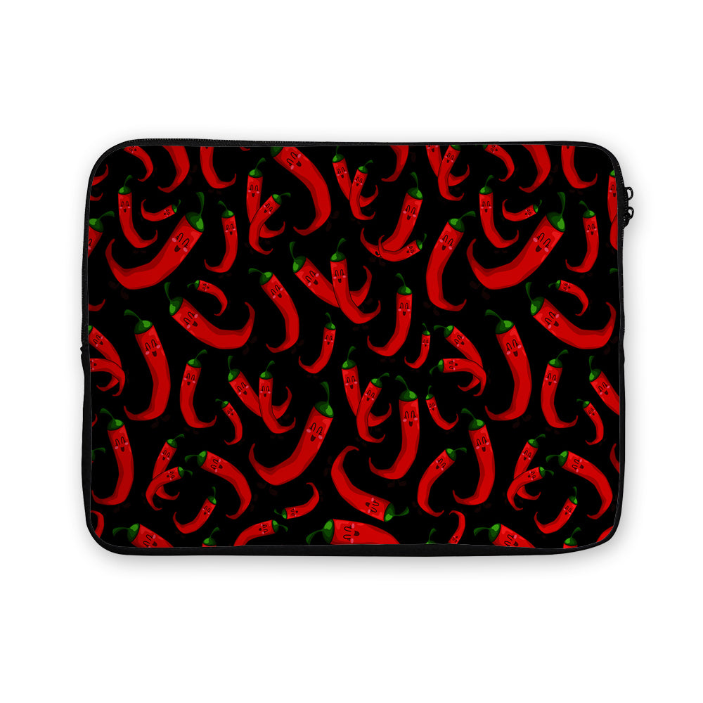 Hot Red Chili Smile Laptop Sleeve Protective Cover