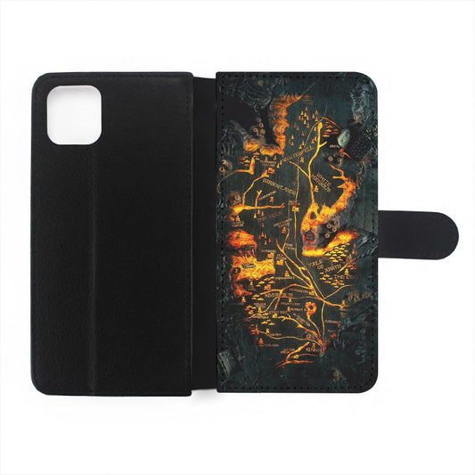 House of Dragon Fire Table Map Flip Wallet Phone Case-Oxvistore