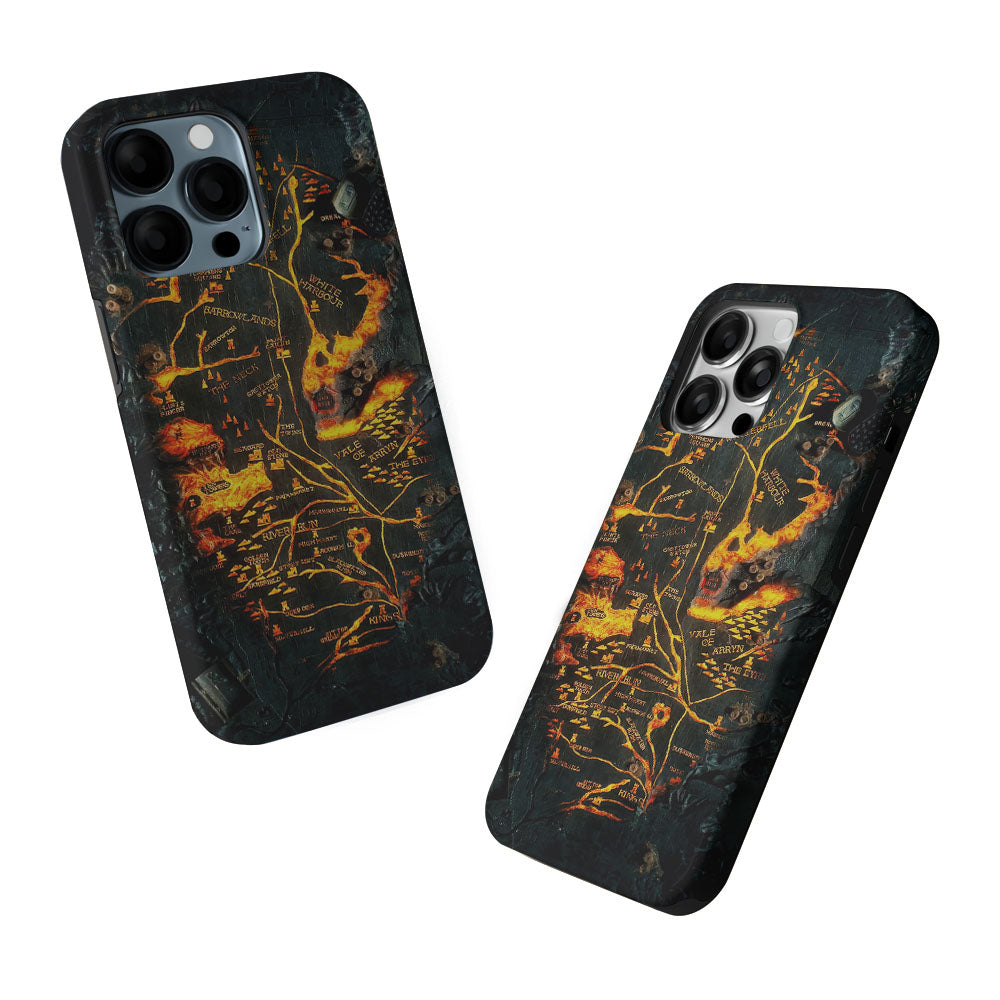 House of Dragon Fire Table Map 2 in 1 Tough Phone Case