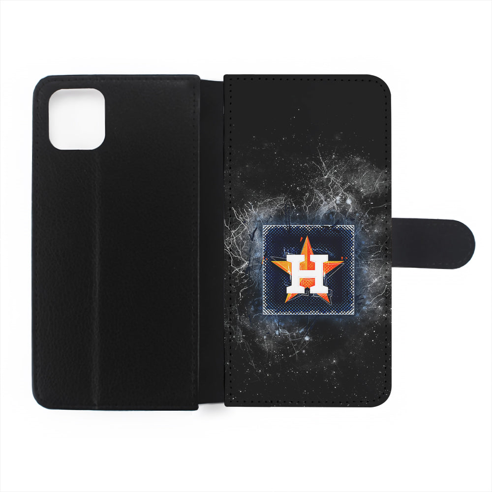 Houston Astros Abstract Flip Wallet Phone Case