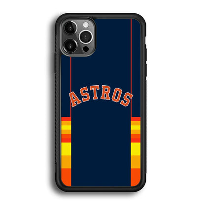 Houston Astros Dark Blue Jersey iPhone 12 Pro Case-Oxvistore