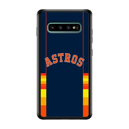 Houston Astros Dark Blue Jersey Samsung Galaxy S10 Case-Oxvistore