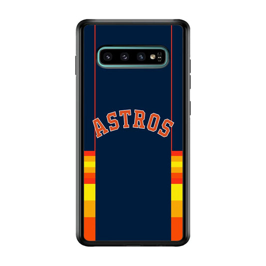 Houston Astros Dark Blue Jersey Samsung Galaxy S10 Plus Case-Oxvistore