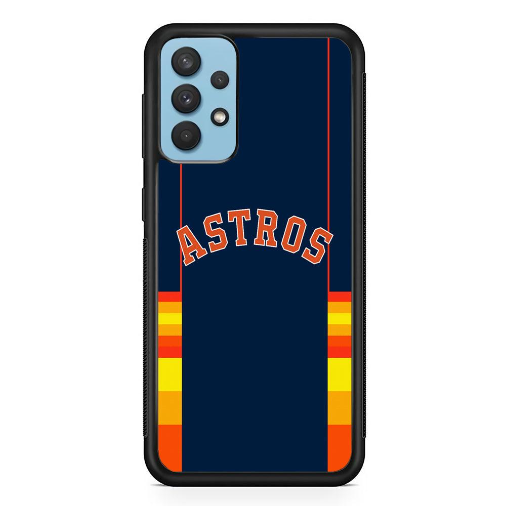 Houston Astros Dark Blue Jersey Samsung Galaxy A32 Case-Oxvistore