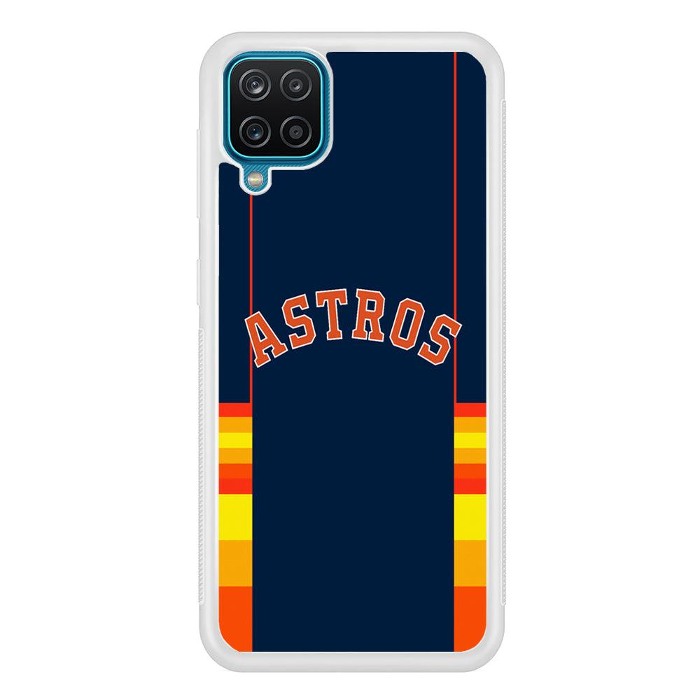 Houston Astros Dark Blue Jersey Samsung Galaxy A12 Case-Oxvistore