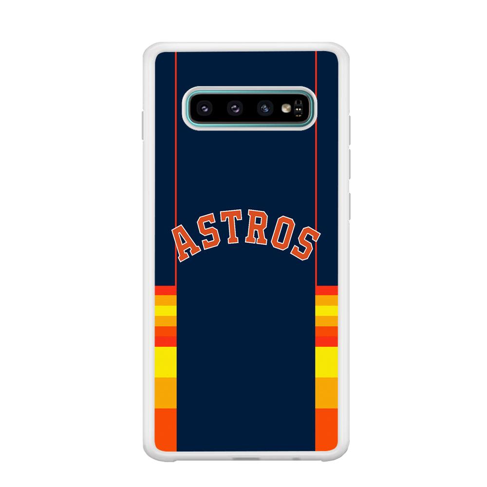 Houston Astros Dark Blue Jersey Samsung Galaxy S10 Case-Oxvistore