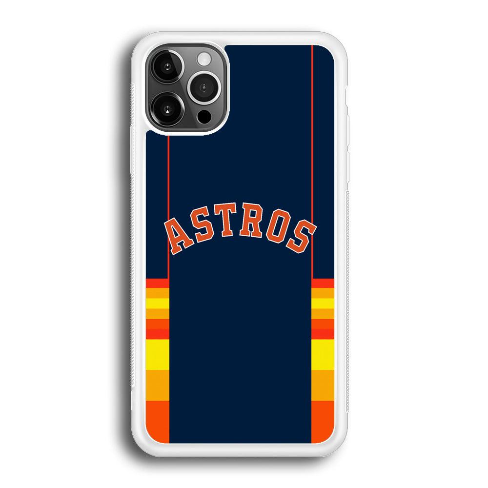 Houston Astros Dark Blue Jersey iPhone 12 Pro Case-Oxvistore