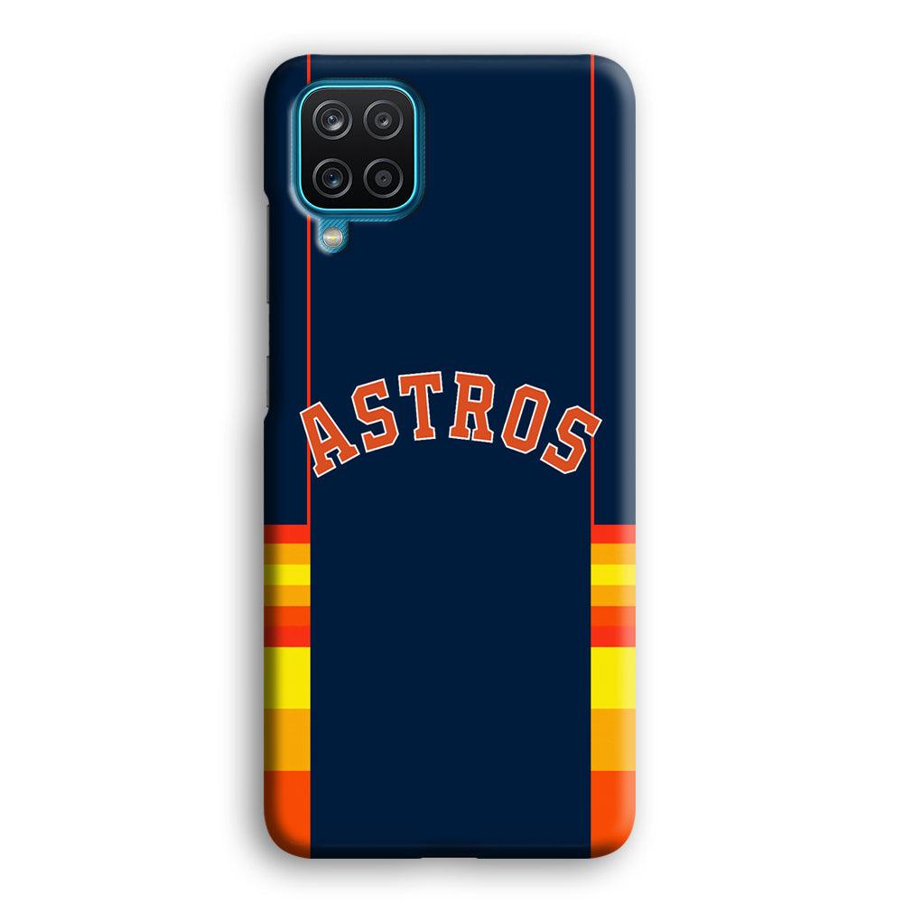 Houston Astros Dark Blue Jersey Samsung Galaxy A12 Case-Oxvistore