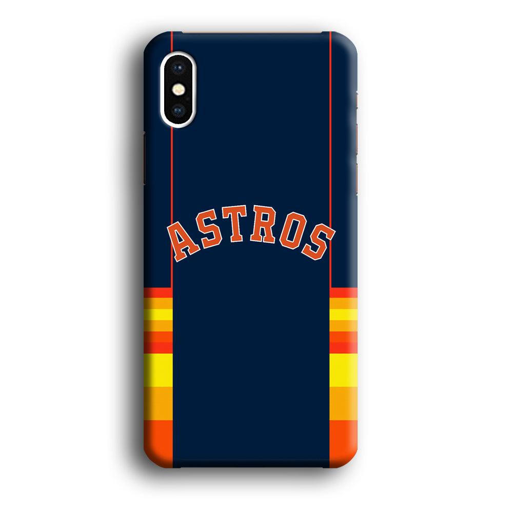 Houston Astros Dark Blue Jersey iPhone X Case-Oxvistore