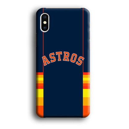 Houston Astros Dark Blue Jersey iPhone X Case-Oxvistore