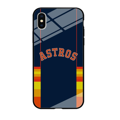 Houston Astros Dark Blue Jersey iPhone X Case-Oxvistore