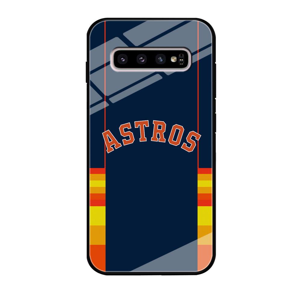 Houston Astros Dark Blue Jersey Samsung Galaxy S10 Case-Oxvistore