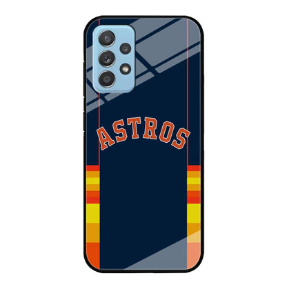 Houston Astros Dark Blue Jersey Samsung Galaxy A52 Case-Oxvistore