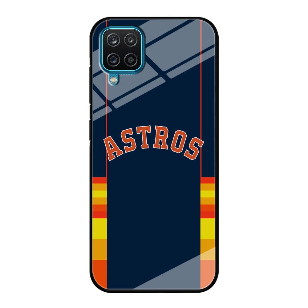 Houston Astros Dark Blue Jersey Samsung Galaxy A12 Case-Oxvistore