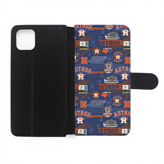 Houston Astros Retro Flip Wallet Phone Case