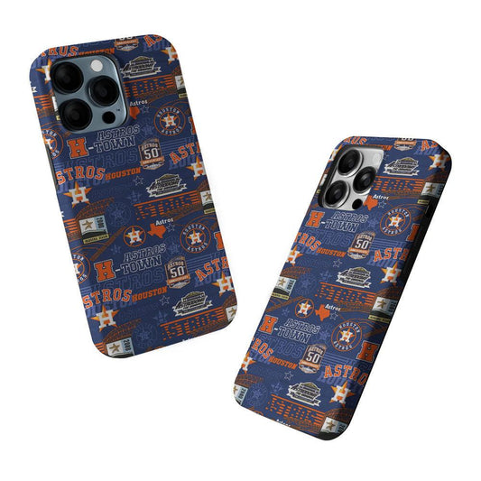 Houston Astros Retro 2 in 1 Tough Phone Case-Oxvistore