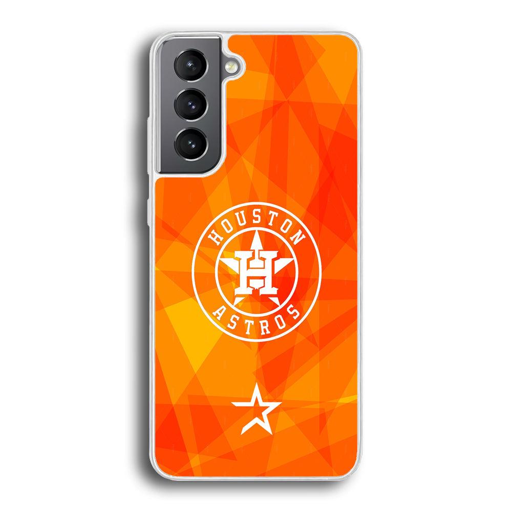 Houston Astros White on Sun Light Samsung Galaxy S21 Case-Oxvistore