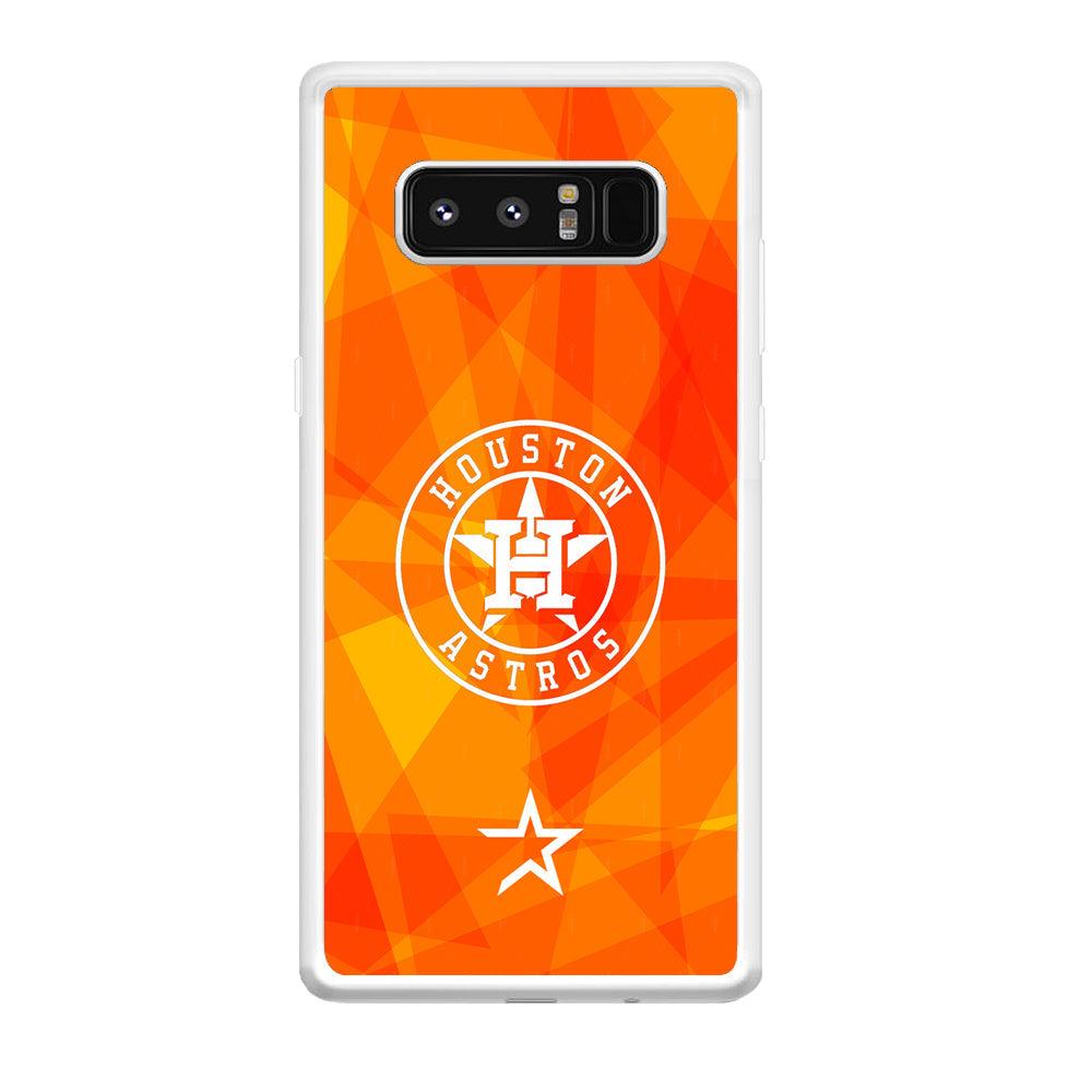 Houston Astros White on Sun Light Samsung Galaxy Note 8 Case-Oxvistore