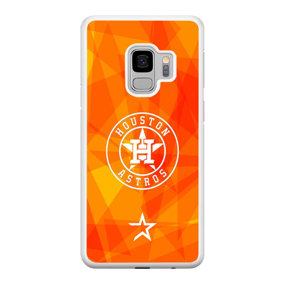 Houston Astros White on Sun Light Samsung Galaxy S9 Case-Oxvistore