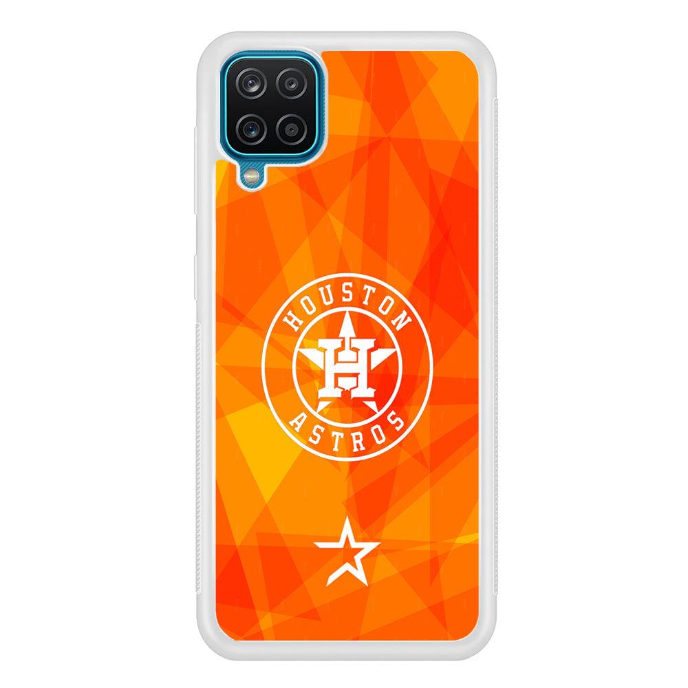 Houston Astros White on Sun Light Samsung Galaxy A12 Case-Oxvistore