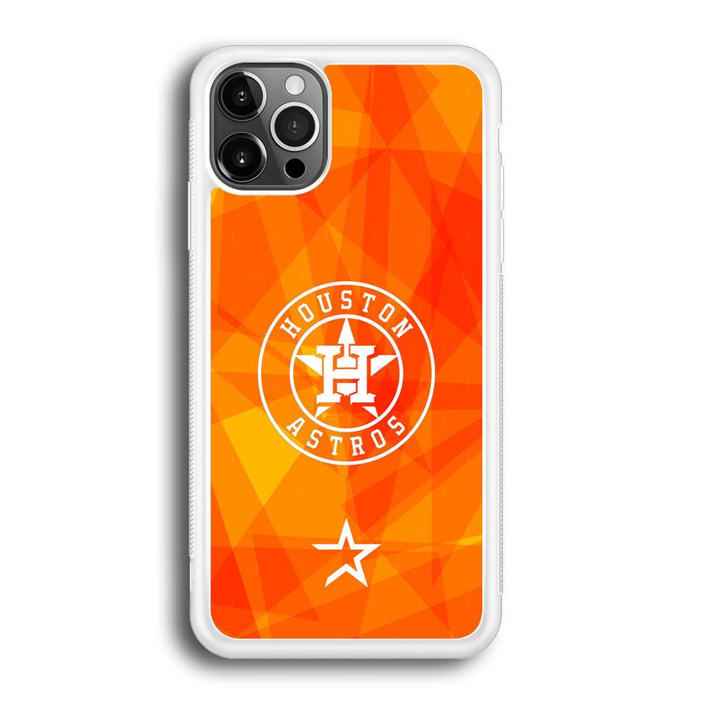 Houston Astros White on Sun Light iPhone 12 Pro Max Case-Oxvistore