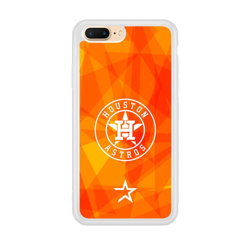 Houston Astros White on Sun Light iPhone 8 Plus Case-Oxvistore