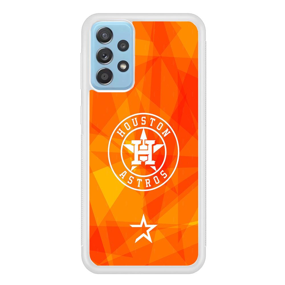 Houston Astros White on Sun Light Samsung Galaxy A52 Case-Oxvistore