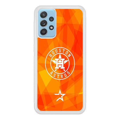 Houston Astros White on Sun Light Samsung Galaxy A52 Case-Oxvistore