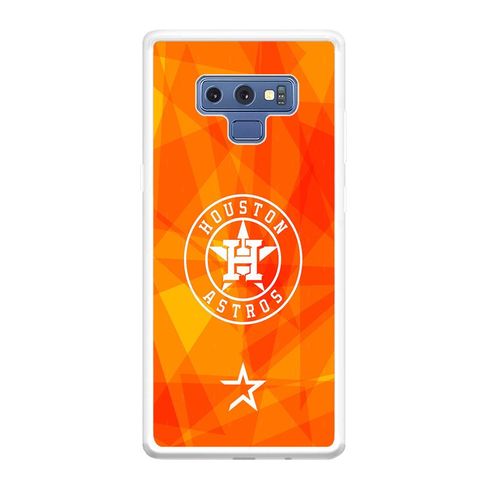 Houston Astros White on Sun Light Samsung Galaxy Note 9 Case-Oxvistore