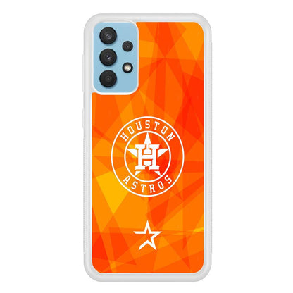 Houston Astros White on Sun Light Samsung Galaxy A32 Case-Oxvistore