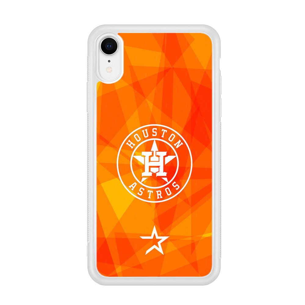 Houston Astros White on Sun Light iPhone XR Case-Oxvistore