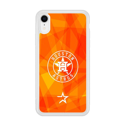 Houston Astros White on Sun Light iPhone XR Case-Oxvistore