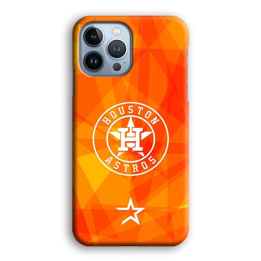 Houston Astros White on Sun Light iPhone 15 Pro Max Case-Oxvistore