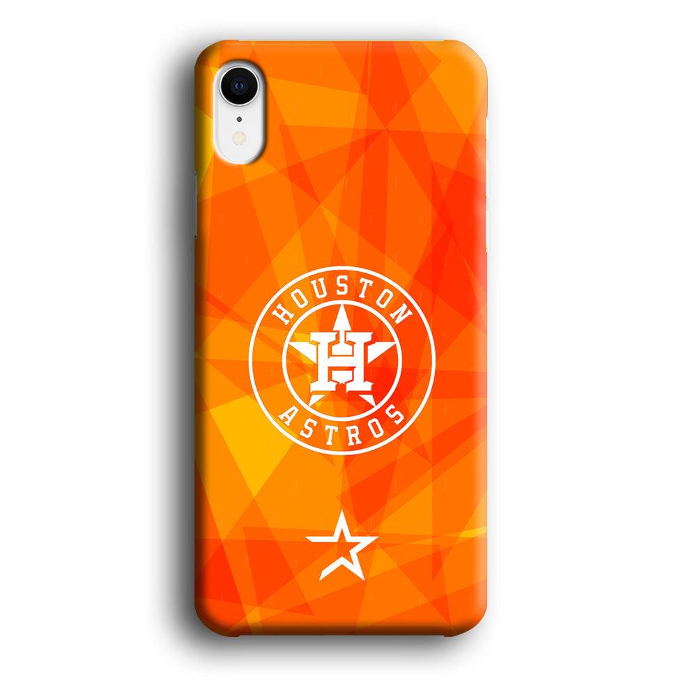 Houston Astros White on Sun Light iPhone XR Case-Oxvistore