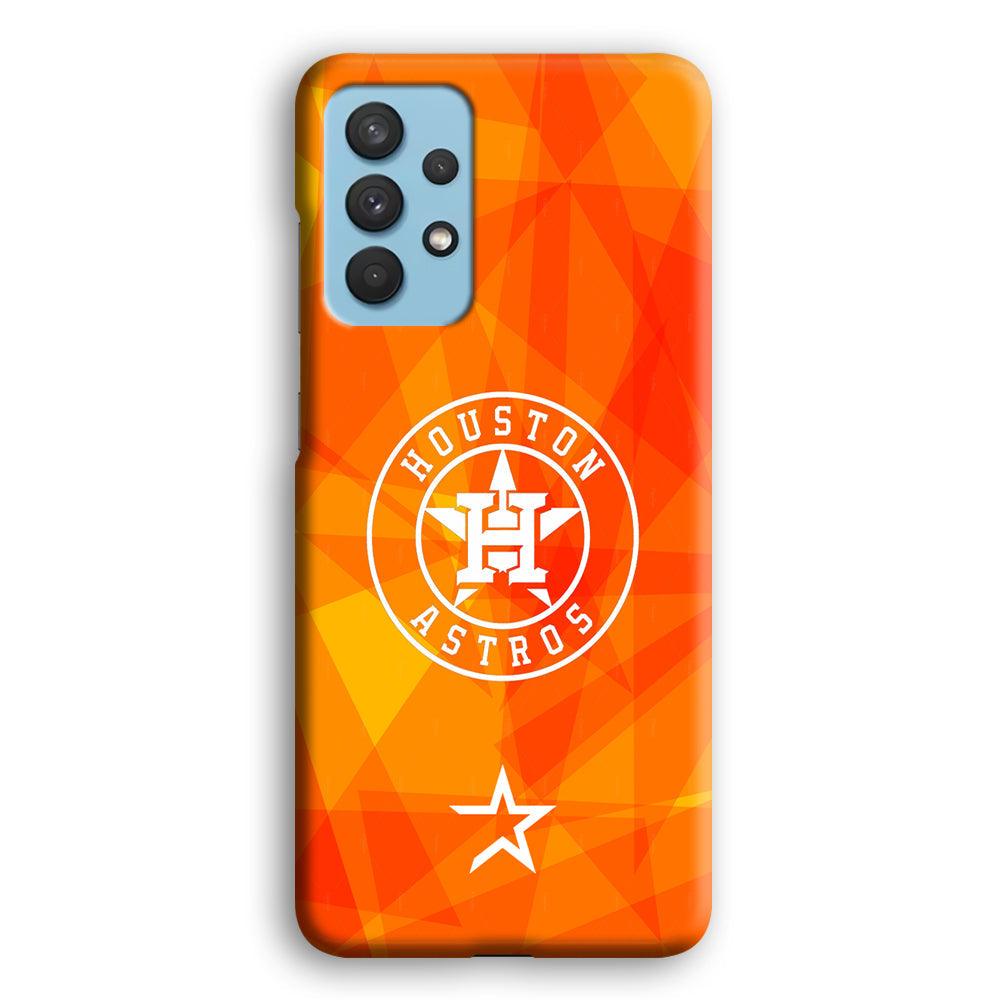 Houston Astros White on Sun Light Samsung Galaxy A32 Case-Oxvistore