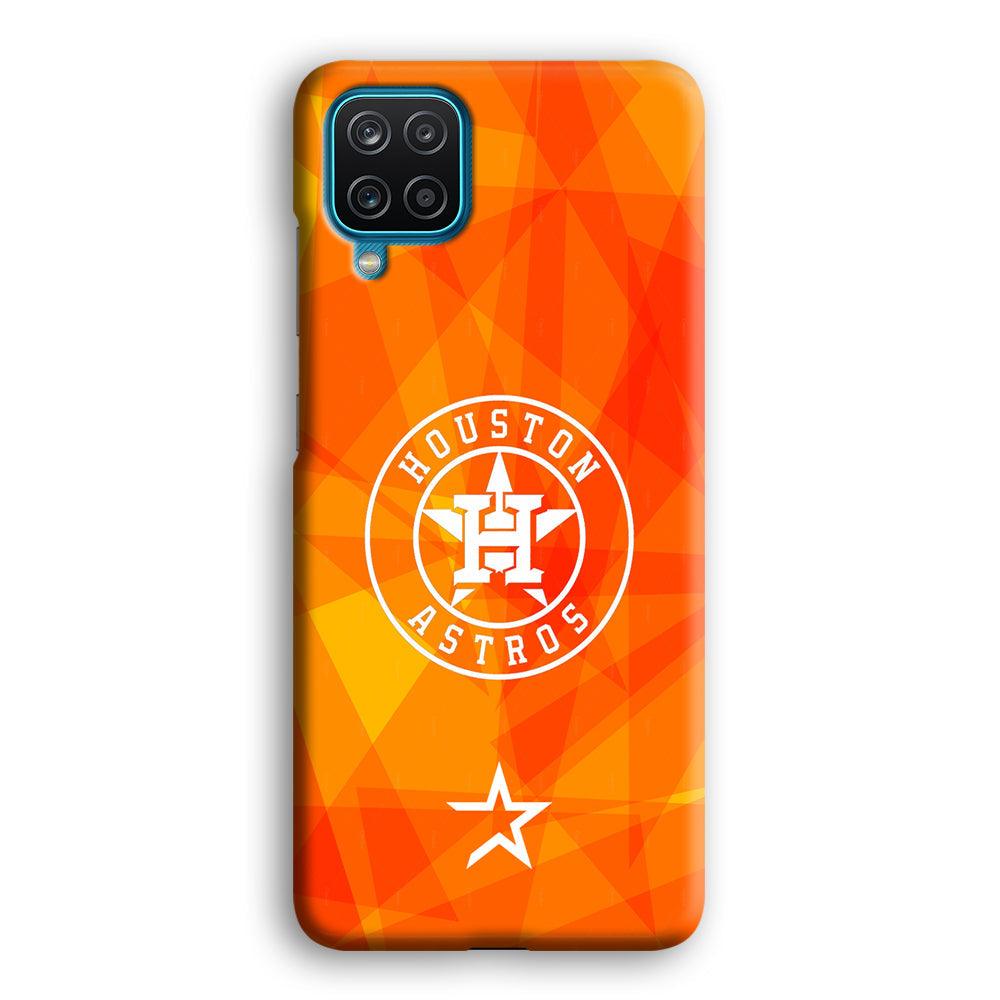 Houston Astros White on Sun Light Samsung Galaxy A12 Case-Oxvistore