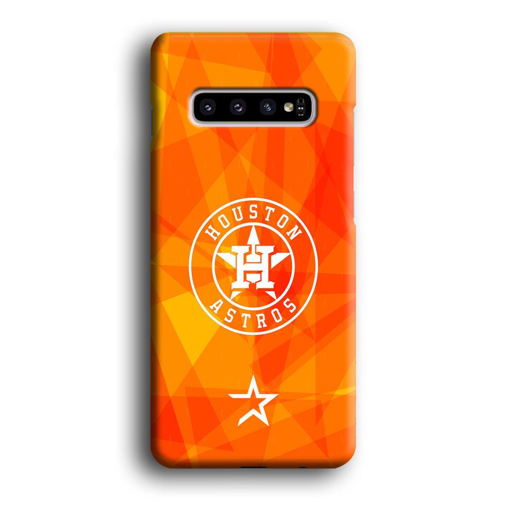 Houston Astros White on Sun Light Samsung Galaxy S10 Plus Case-Oxvistore