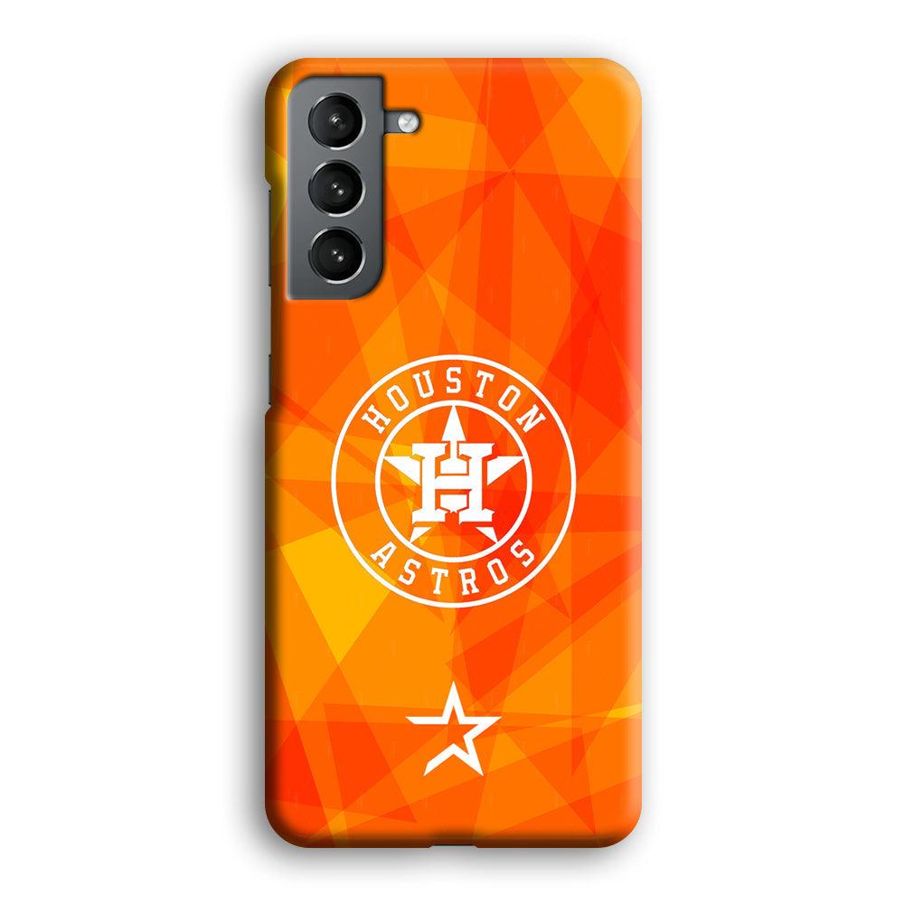 Houston Astros White on Sun Light Samsung Galaxy S21 Case-Oxvistore