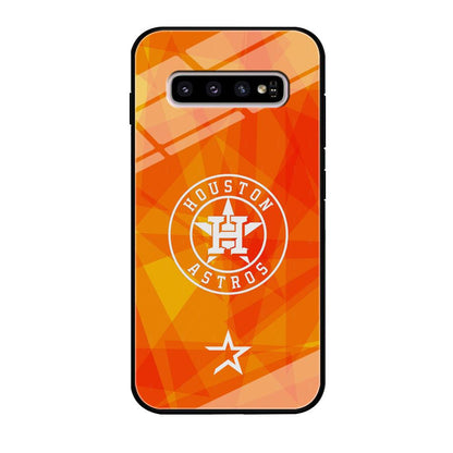 Houston Astros White on Sun Light Samsung Galaxy S10 Plus Case-Oxvistore