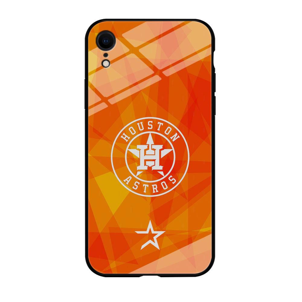 Houston Astros White on Sun Light iPhone XR Case-Oxvistore