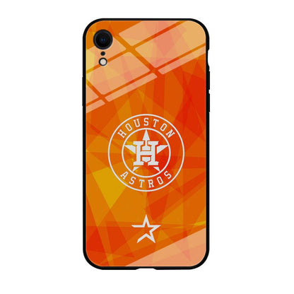 Houston Astros White on Sun Light iPhone XR Case-Oxvistore