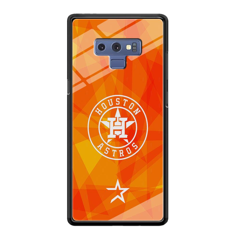 Houston Astros White on Sun Light Samsung Galaxy Note 9 Case-Oxvistore