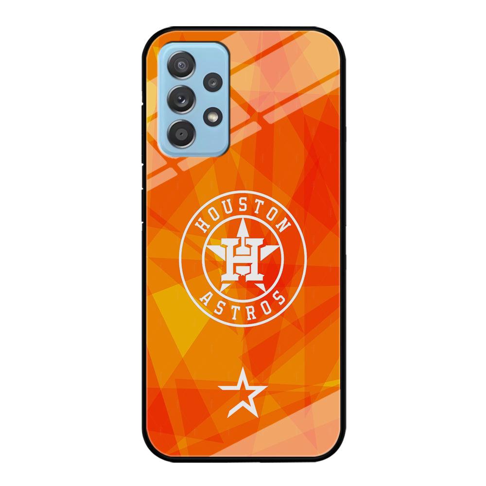 Houston Astros White on Sun Light Samsung Galaxy A52 Case-Oxvistore