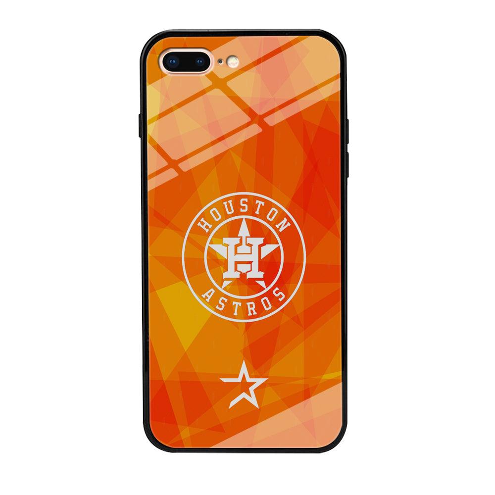 Houston Astros White on Sun Light iPhone 8 Plus Case-Oxvistore