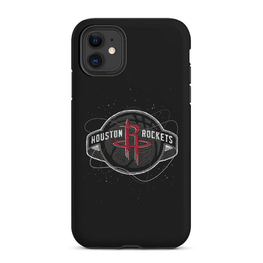 Houston Rockets Abstract 2 in 1 Tough Phone Case-Oxvistore