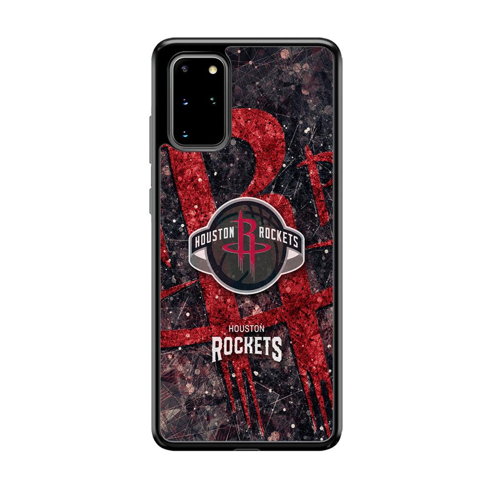 Houston Rockets Glory in Red Samsung Galaxy S20 Plus Case-Rubber Black (2D Case)-Oxvistore