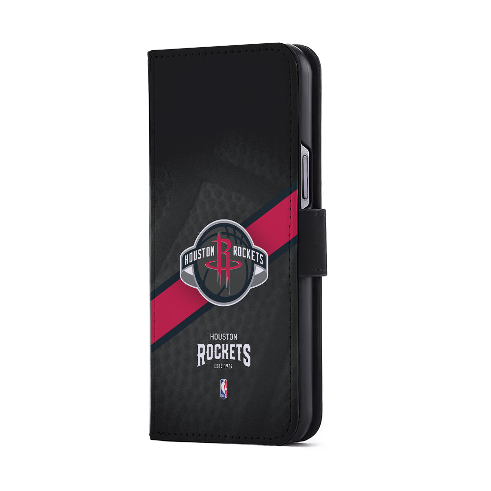 Houston Rockets Logo Flip Wallet Phone Case