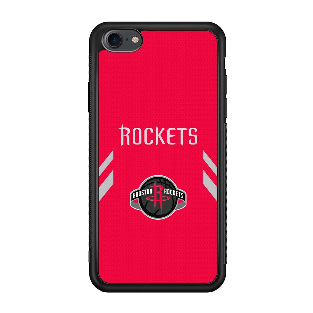 Houston Rockets Sense of Suit iPhone 7 Case-Rubber Black (2D Case)-Oxvistore
