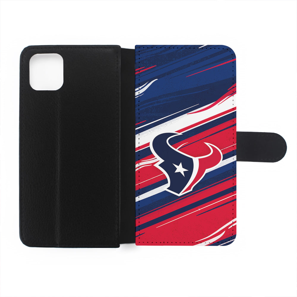 Houston Texans Abstract Color Flip Wallet Phone Case